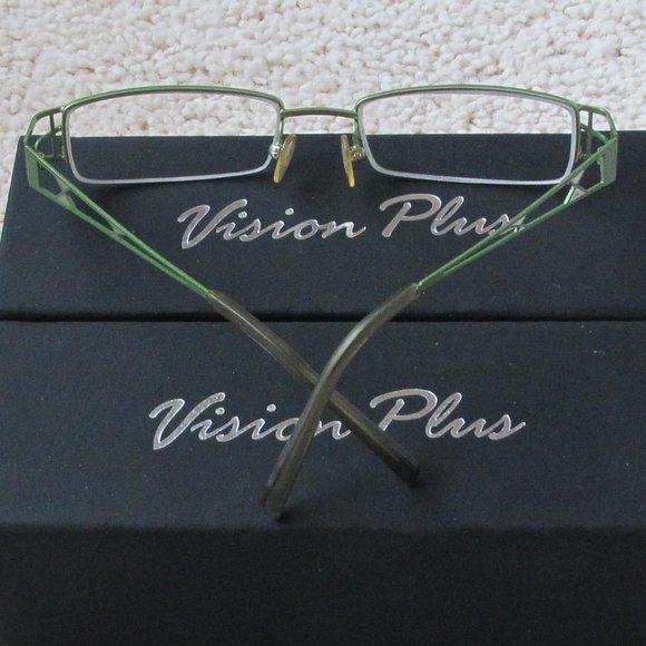 Like New German-Made Half-Rim Women's Eyeglasses Frame (Free 1 Case) - Picture 3 of 10
